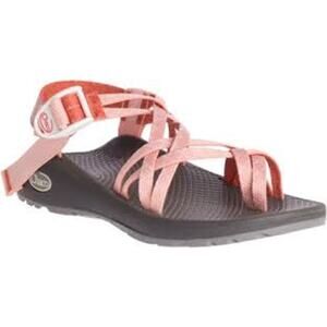 Chaco 10 Women's Pink Cloud X2 Criss Cross Ankle Buckle Strap Flat Casual Sandal